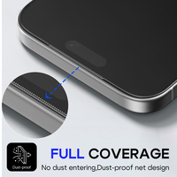 Protection d'écran en verre trempé anti-reflet E-touch AR pour iPhone 17 Pro Max 16 15 avec kits d'installation faciles