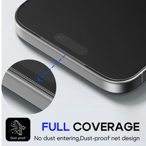 Pellicola Protettiva in Vetro Temperato Anti-riflesso E-<span class=keywords><strong>touch</strong></span> AR <span class=keywords><strong>per</strong></span> iPhone 17 Pro Max 16 15 con Kit di Installazione Facile - Product Image 5