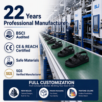 Детские летние сандалии-клоги BLJ Factory 2023 для малышей, унисекс, с двойными ремешками, нескользящие, безопасные, из ЭВА, для девочек и мальчиков