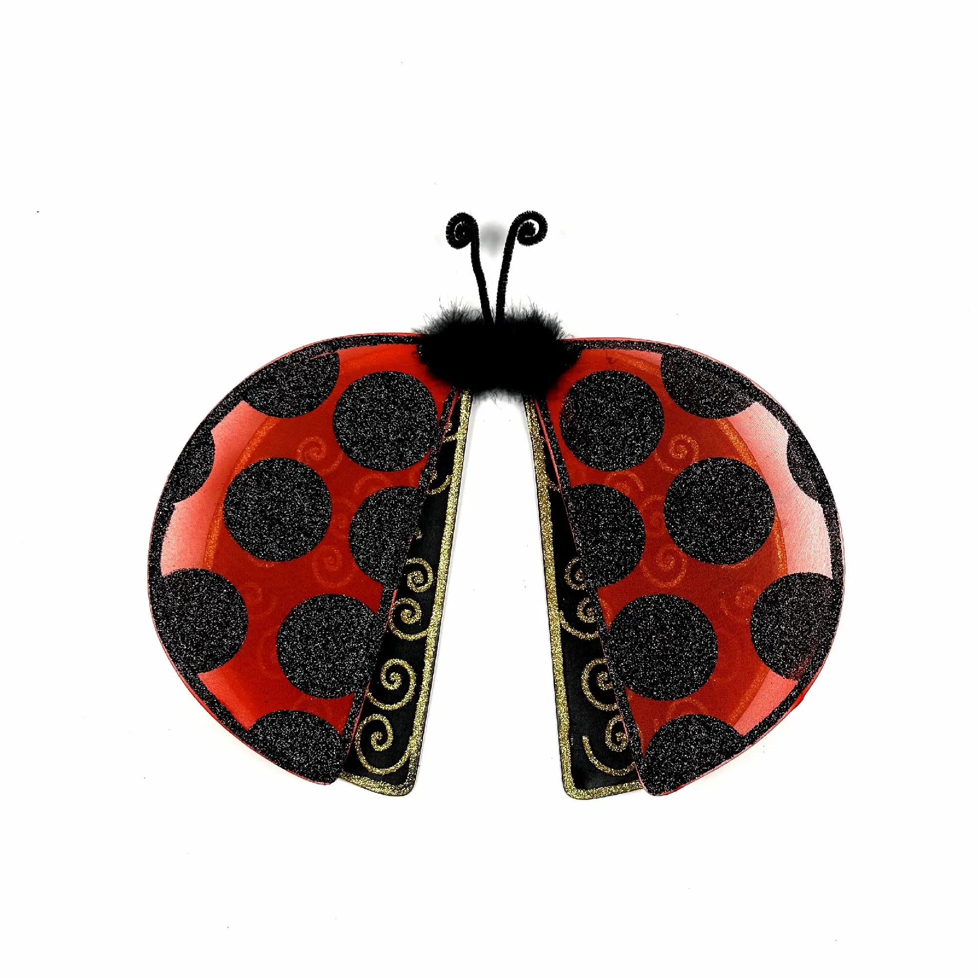 Cute Birthday Party Costume Accessories Ladybird Ladybug Fairy Wings Double Wings Halloween Party Ladybug Fairy Wings
