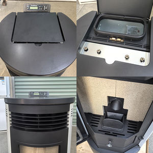 NB-PR 9KW Écologique Style Moderne Rond Poêle Autoportant Cheminée Intérieure avec WIFI Télécommande Biomasse <span class=keywords><strong>Bois</strong></span> Pellet - Product Image 6