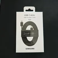 Câble de données USB-C vers USB-C 1,8 m 3A à charge ultra rapide avec gaine en PVC pour S23/S20/S21/S22/S25 Plus/Ultra