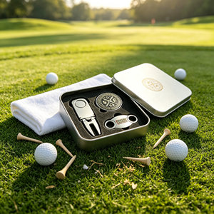 Outil de réparation de divots de golf <span class=keywords><strong>Holf</strong></span>, outil de réparation de divots personnalisé à une seule pointe et marqueur de balle en métal, avec support de cigare pour outil de réparation de divots <span class=keywords><strong>Holf</strong></span> - Product Image 3