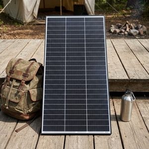 <span class=keywords><strong>Panneau</strong></span> <span class=keywords><strong>solaire</strong></span> rigide haute efficacité <span class=keywords><strong>200W</strong></span>, module <span class=keywords><strong>solaire</strong></span> mono-cristallin encadré pour applications marines, <span class=keywords><strong>camping</strong></span>-cars, caravanes et véhicules <span class=keywords><strong>12V</strong></span> - Product Image 1