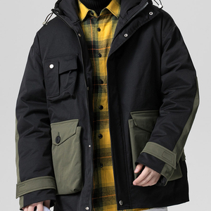 2021 nouveau modèle deux couleurs façon rembourrage chaud hommes casual vestes veste pour homme gonflé doudoune - Product Image 1