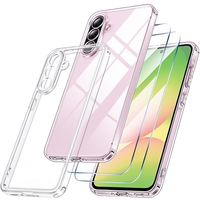 Coque de téléphone Qasyfanc pour A56 5G en TPU avec protection d'appareil photo, transparente, anti-jaunissement, résistante aux chutes