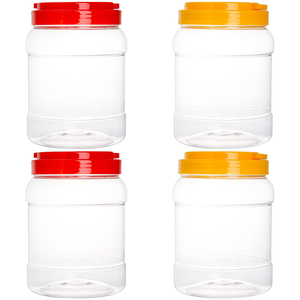 Latas de Plástico Cilíndricas para Alimentos con Logotipo Impreso Personalizado, en Varios Tamaños para Snacks y Chocolate, con Tapa de Rosca - Product Image 4