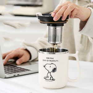 Mug à café Snoopys en acier inoxydable 304, double paroi, isotherme, pour le bureau, le thé, l'eau, cadeau pour couples - Product Image 3