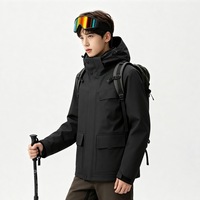 Veste de moto décontractée imperméable de haute qualité avec fermeture éclair, manteau de pluie pour la randonnée d'automne, grande taille, service OEM pour hommes