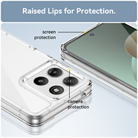 Coque de téléphone portable transparente anti-rayures, fine, souple, en TPU + dos rigide en acrylique pour Motorola Moto G37 G47 G57 G67 Power G100