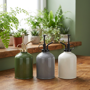 Bouteille d'arrosage vintage en laiton de 500 ml avec bec réglable doré, pulvérisateur de jardinage pour plantes succulentes - Product Image 3