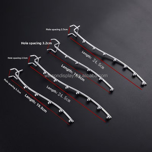 Hot Sale Free Samples Metal <b>Chrome</b> Pegboard <b>Hook</b>/ Price Tag Wire Display <b>Hooks</b> - Product Image 3