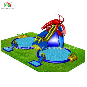 Verde y amarillo pulpo inflable con piscina gigante tobogán de agua - Product Image 4