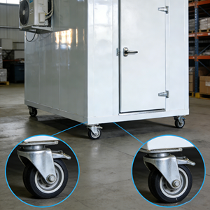 Chambre froide mobile de haute qualité en acier inoxydable avec panneaux sandwich et <span class=keywords><strong>compresseur</strong></span> Emerson - Product Image 5