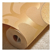 Papier peint géométrique de style européen, PVC imperméable, papier peint 3D à fleurs, rouleaux de papier peint, Chine