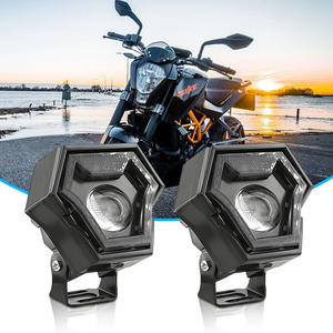 ไฟสปอร์ตไลท์รูปหกเหลี่ยมสำหรับมอเตอร์ไซค์ ไฟตัดหมอก RGB กันน้ำ ไฟ LED รุ่น MO-237 สำหรับรถยนต์และรถบรรทุก ขายดี - Product Image 6