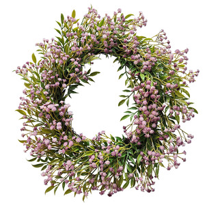 Christmas <b>Door</b> Decoration Garland Printed With Pine Cone Plastic Natural Rattan <b>Wreath</b> Plantas Artificiales Decoracion Crafts - Product Image 2