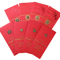 Enveloppe rouge personnalisée pour le Nouvel An chinois, emballage cadeau pour argent, vente en gros directe d'usine