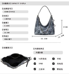 New High Quality Women Messenger Bags for Women Genuine Leather Handbags Crossbody Bags Ladies Shoulder Bags <b>Tote</b> Top-handle - Product Image 2