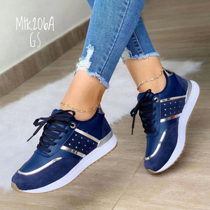 <span class=keywords><strong>Chaussures</strong></span> <span class=keywords><strong>de</strong></span> <span class=keywords><strong>marche</strong></span> décontractées pour femmes <span class=keywords><strong>de</strong></span> grande taille 2024, baskets confortables pour femmes, style <span class=keywords><strong>de</strong></span> <span class=keywords><strong>marche</strong></span> léger en PU augmentant la taille - Product Image 1