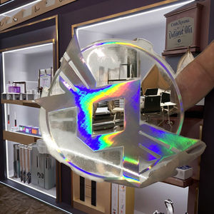 Feuille holographique auto-adhésive en PVC transparent personnalisé estampage des étiquettes autocollant coloré en vinyle pour parfum emballage alimentaire pour - Product Image 5