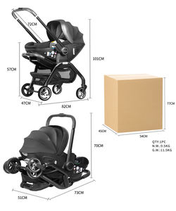 <span class=keywords><strong>Cochecito</strong></span> de Bebé Plegable 3 en 1 <span class=keywords><strong>BEBELUX</strong></span> S366, Sin Necesidad de Cambiar de Sistema, Un Sistema para Uso en Coche y <span class=keywords><strong>Cochecito</strong></span> - Product Image 5