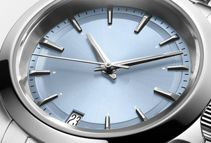 Montre de sport tout en acier inoxydable noir avec affichage de la date et aiguilles lumineuses Longinesing - Product Image 4