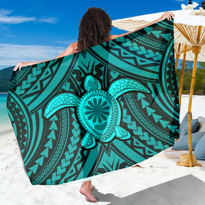 Polinesiana Tribale della Tartaruga di Mare Modello Beachwear Hawaiian Pareo Donna Pareo Sarong Delle Donne del Costume Da Bagno Cover Up Bikini Wrap Skirt - Product Image 4