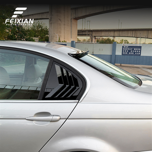 Achterruit louvers sticker voor <span class=keywords><strong>3</strong></span>-serie E46 4-deurs 1998-2005, ABS materiaal, sportieve stijl, exterieur tuning kit, groothandel - Product Image 5