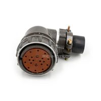 Conector de Aviación Ruso 2RM 2PM-36 a Prueba de Polvo, 20 Pines Hembra, Enchufe de Cable Sin Blindaje en Ángulo Recto de 90 Grados 2PM36K20WB2