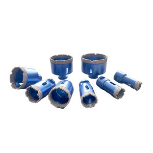 الملكي الصيني 8 قطعة الزجاج بلاط رخامي الجافة الماس 65 مللي متر هول المنشار فراغ صنع من النحاس الأساسية مجموعة لقمة مثقاب - Product Image 3