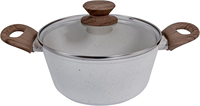 Ensemble de casseroles de haute qualité au design moderne, 14 pièces, antiadhésif, en métal, aluminium, verre, poignées en bakélite, induction, durable, pour la maison