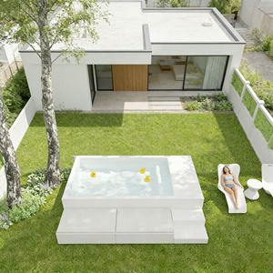 Sofá Rectangular Moderno de Fibra de Vidrio para Deportes Acuáticos, Resistente a los Rayos UV y a la Corrosión, de 5 pies (4 m), para Adultos, para Piscina Familiar al Aire Libre - Product Image 6