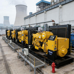 Générateur diesel Komatsu SA6D125-2 d'<span class=keywords><strong>occasion</strong></span> EGS300 220 kW 50 Hz ATS silencieux à châssis ouvert pour projets de construction - Product Image 4