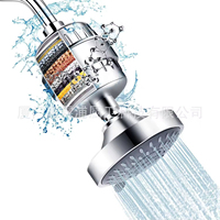Pommeau de douche pluie haute pression 20 jets, design moderne, pour salle de bain, idéal pour eau dure adoucie