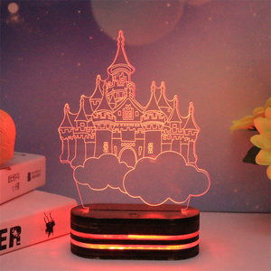 3D LED Home Decorative Lamp Heart Shaped Night Light Party Decoration Lights - Product Image 4