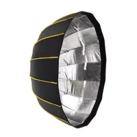 Triopo KL-105 105CM Boîte à lumière pliable à verrouillage rapide, diffuseur type Beauty Dish argenté, Speedbox pliable rapidement avec monture Bowens pour studio