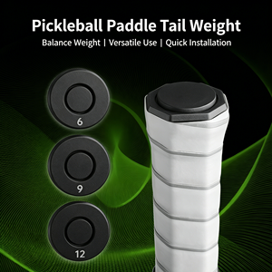Pickleball <b>Paddle</b> Handle Weight End Cap Weighted Disc For Balance Customization 6g 9g 12g Options Power <b>Control</b> Stabilizer Set - Product Image 3