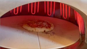 فرن تجاري خارجي من حجر البيتزا الكهربائي ، فرن طوب البيتزا وخبز بيتا مع خزانة - Product Image 5