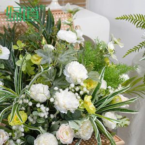 Arrangements floraux de bureau Greenway, fleurs artificielles mélangées, décorations de centre de table pour mariage - Product Image 3