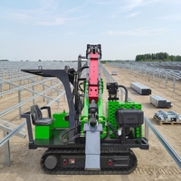 Perforadora de Pilotes Solar TeZhong TZ585 de 53KW |   Máquina de perforación de tornillos para suelo fotovoltaico CE ISO9001, máquina de perforación solar