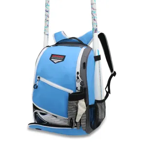 Kopbags grosir ransel kelelawar bisbol biru muda kustom untuk tas Softball anak muda