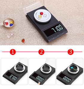 มิลลิกรัมในห้องปฏิบัติการสีทองขนาดพกพาอิเล็กทรอนิกส์0.001กรัมแม่นยำ10กรัมถึง200กรัมชั่งน้ำหนักสำหรับเครื่องประดับ - Product Image 3