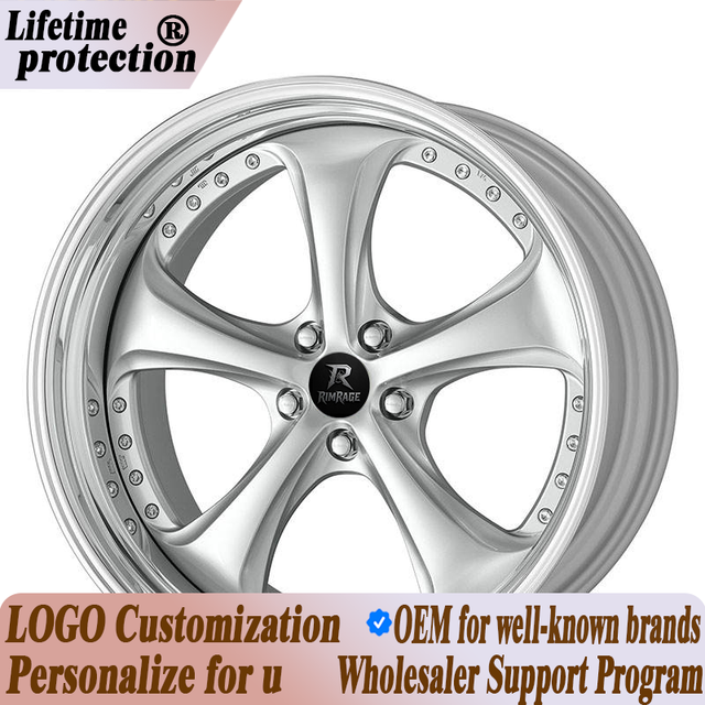 Work Wheels VS-KF Forged 3-Piece Alloy Rims 18-26 Inch Deep Lip Luxury Custom Wheels for Lexus BMW Mercedes VIP Sedan