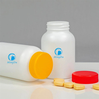 Botellas de Medicina de Plástico HDPE de 200 ml con Tapa de Rosca para Cápsulas, Softgels, Tabletas, Gomitas, Envases de Grado Alimenticio Personalizables