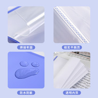 Grande capacité A4 poches transparentes étanche en plastique présentation Art affichage livre dossier PP spécifications bureau classement