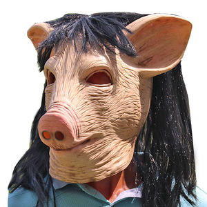 ขายส่งฮาโลวีนหมูหน้ากากยางนุ่มสยองขวัญหมูคอสเพลย์น่ากลัวสัตว์ยางมาส์กหน้ากากสําหรับงานรื่นเริงเวที - Product Image 1
