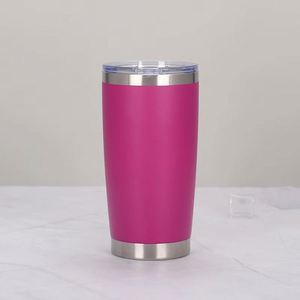 <b>Straw</b> Lid Tumbler <b>With</b> Cleaning Brush 20Oz Stainless Steel Insulated Travel Mug Replacement Lid Tumbler ASM25 - Product Image 4