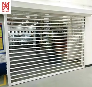 Porte enroulable commerciale en <span class=keywords><strong>polycarbonate</strong></span>, volet automatique en cristal, porte de garage transparente <span class=keywords><strong>pour</strong></span> fabricant commercial - Product Image 2