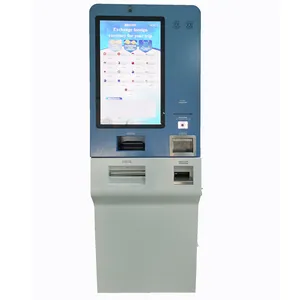 동전 교환 및 바코드 스캐너를 가진 주문을 받아서 만들어진 외환 교환 ATM 기계